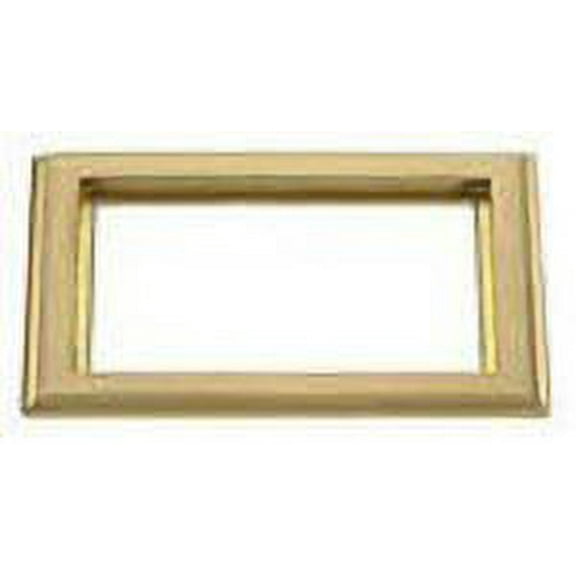 Hubbell Wiring Systems SB3084W Brass 2-Gang Floor Box Rectangular Flat Flange, 8-1/8" Length x 6" Width, Gray