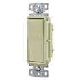 thumbnail image 1 of Hubbell tradeSELECT RSD315I Ivory 3-Way Decorator Rocker Light Switch 15A (Pack of 10), 1 of 1