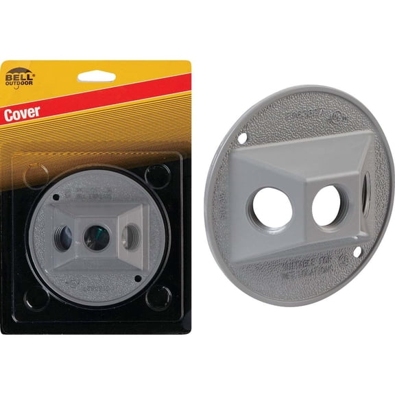 HubbellRaco Triple Outlet Weatherproof Round Lampholder