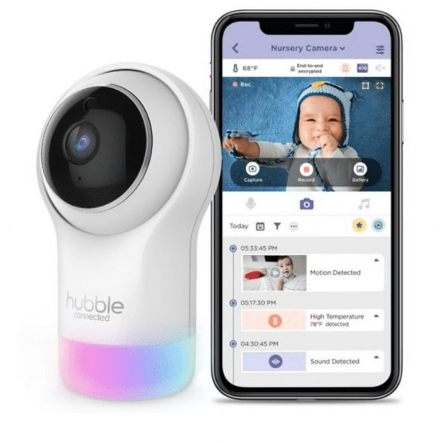 Save .02 on Hubble Connected HCSNPGLHWB Nursery Pal Glow, Smart HD Baby Montior  @ Walmart