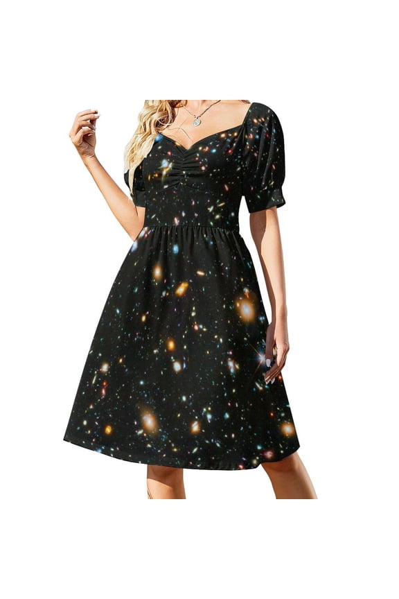 Hubble Extreme Deep Field (UV) Sleeveless Dress dresses summer dress party evening elegant luxury celebrity