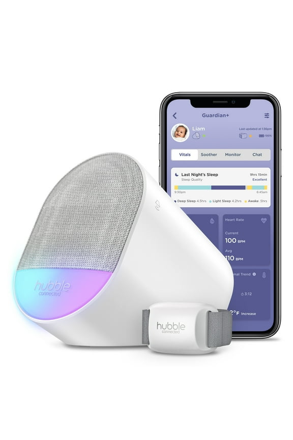 Hubble Guardian+, Wearable Sleep Quality Tracker with Wellness & Activity Indicators