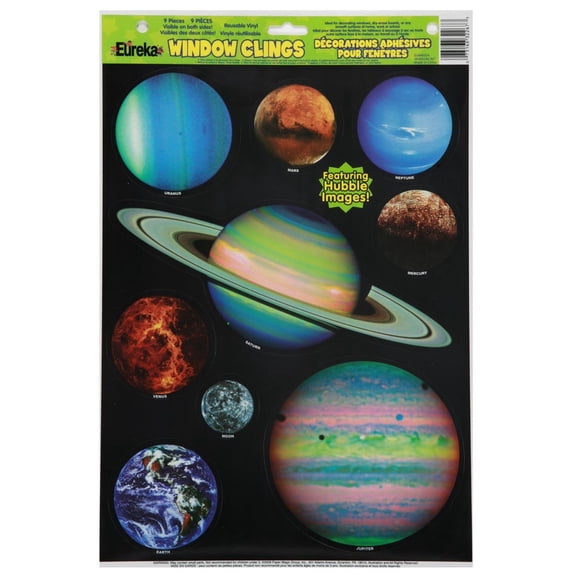 Hubble Images Planets Window Clings by Eureka