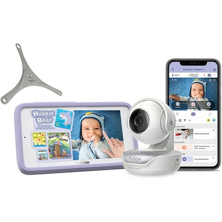 Hubble Connected - Nursery Pal Deluxe 5" Smart HD Wi-Fi Video Baby Monitor - White