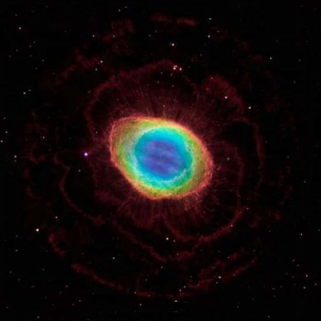 Hubble Reveals the Ring Nebulas True Shape Canvas Art - NASA (24 x 24)