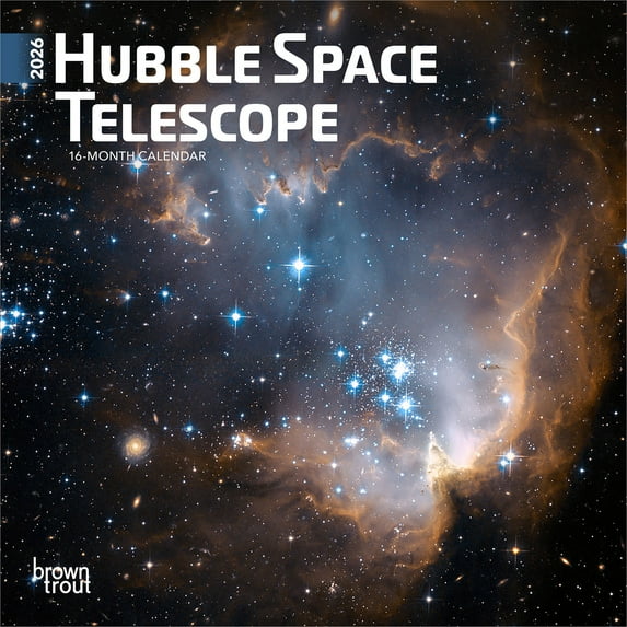 Hubble Space Telescope | 2026 7x14" (Hanging) Mini Wall Calendar | BrownTrout