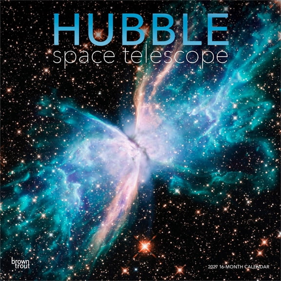 Hubble Space Telescope 2027 12x24" (Hanging) Wall Calendar | Plastic-Free | BrownTrout
