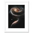 thumbnail image 1 of Hubble Space Telescope Image 21st Anniversary A Rose Made Of Interacting Galaxies Arp 273 Cosmic Flower Formation UGC 1810 And UGC 1813 Pair Artwork Framed Wall Art Print 9X7 Inch, 1 of 5