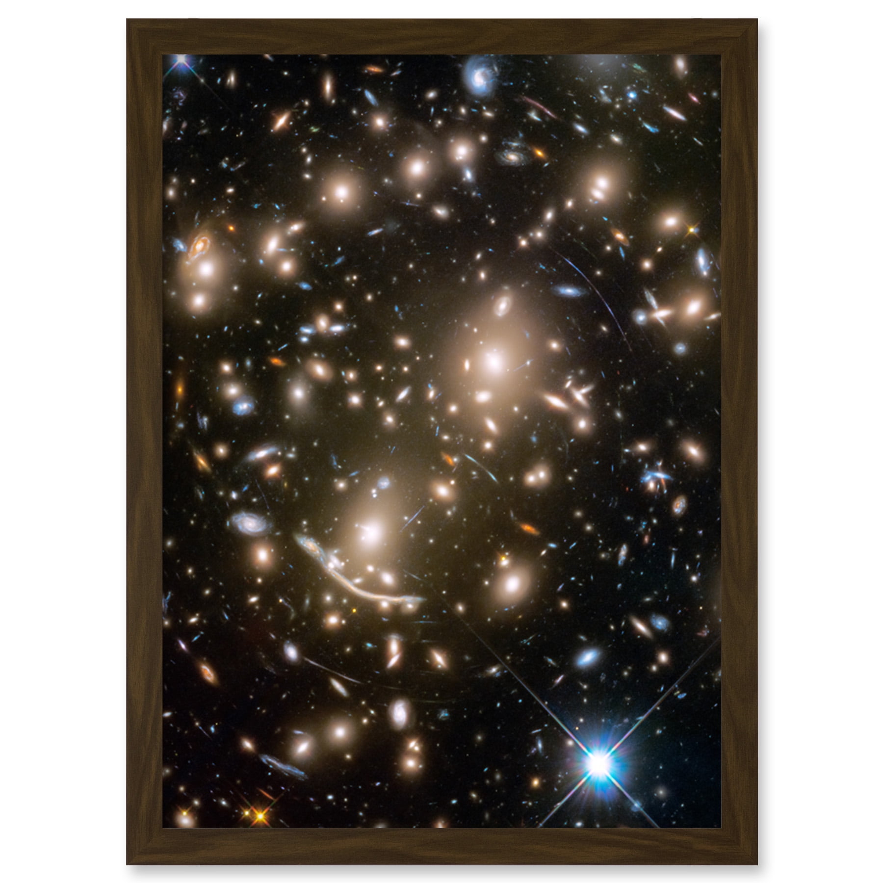 Stampa Su Tela Canvas Artery8 'Deep Field' Del Telescopio NASA James Webb, 61x61 Cm, Quadro Con Galassie E Stelle - 4
