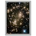 thumbnail image 1 of Hubble Space Telescope Image Abell 370 Galaxy Cluster NASA's Great Observatories Capture Earliest Stages Of Intergalactic Evolution Artwork Framed Wall Art Print A4, 1 of 5