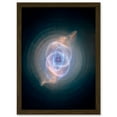 thumbnail image 1 of Hubble Space Telescope Image Cat's Eye Planetary Nebula Dying Star Sculpture Gas Dust Spherical Mass Pulse Ejections Bright Bull's Eye Pattern Artwork Framed Wall Art Print A4, 1 of 5