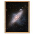 thumbnail image 1 of Hubble Space Telescope Image Chance Alignment Between Galaxies Mimics A Cosmic Collision NGC 3314 Overlapping Galaxy Angle Art Print Framed Poster Wall Decor 12x16 inch, 1 of 5