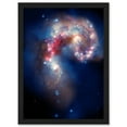 thumbnail image 1 of Hubble Space Telescope Image Colourful Antennae Galaxies Galactic Spectacle Colliding Pair Mosaic Composite With Chandra X-Ray Observatory Spitzer Artwork Framed Wall Art Print A4, 1 of 5