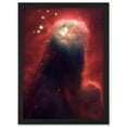 thumbnail image 1 of Hubble Space Telescope Image Cone Nebula NGC 2264 Large Red Blue Pillar Of Gas And Dust In Star Forming Incubator Region Artwork Framed Wall Art Print A4, 1 of 5