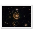 thumbnail image 1 of Hubble Space Telescope Image Einstein Molten Ring Galaxy Phenomenon Gravitational Lensing Distant Galaxy Peak Epoch Starbirth Cosmic Evolution Artwork Framed Wall Art Print A4, 1 of 5