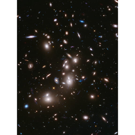 Hubble Space Telescope Image Frontier Field Abell 2744 Deep Picture Of Pandora's Galaxy Cluster Evolution After Big Bang Unframed Wall Art Print Poster Home Decor Premium