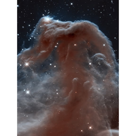 Hubble Space Telescope Image Horsehead Nebula In Orion Constellation Star Birthing Ethereal Formation Rising From Interstellar Clouds Unframed Wall Art Print Poster Home Decor Premium