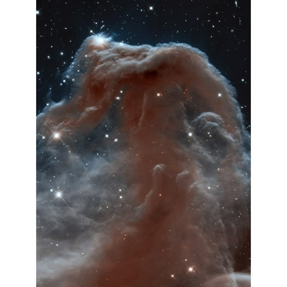 Hubble Space Telescope Image Horsehead Nebula In Orion Constellation Star Birthing Ethereal Formation Rising From Interstellar Clouds Unframed Wall Art Print Poster Home Decor Premium