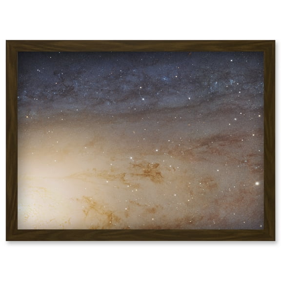 Hubble Space Telescope Image M31 Phat Mosaic Andromeda Galaxy Disk Evolution Star Clusters And Cosmic Dust Clouds Artwork Framed Wall Art Print A4