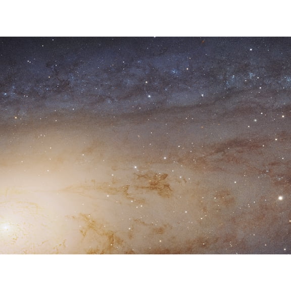 Hubble Space Telescope Image M31 Phat Mosaic Andromeda Galaxy Disk Evolution Star Clusters And Cosmic Dust Clouds Unframed Wall Art Print Poster Home Decor Premium
