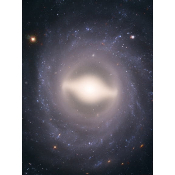 Hubble Space Telescope Image NGC 1015 Supernova Barred Spiral Galaxy With Symmetrical Arms A Black Hole And Star Forming Region Bright Central Bulge Unframed Wall Art Print Poster Home Decor Premium