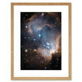 thumbnail image 1 of Hubble Space Telescope Image Observations Infant Stars Small Magellanic Cloud Galaxy Bright Blue Glowing Star Cluster NGC 602 Nebula Dust Pillars Artwork Framed Wall Art Print 9X7 Inch, 1 of 5