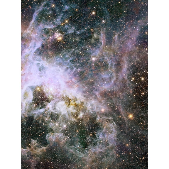 Hubble Space Telescope Image Probes Interior Of Tarantula Nebula Near Infrared Deep View 30 Doradus Star Birth Dust Large Magellanic Cloud Extra Large XL Wall Art Poster Print