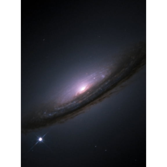 Hubble Space Telescope Image Supernova 1994D In Lenticular Galaxy NGC 4526 Star Explosions And Supermassive Black Hole In Disc Center Extra Large XL Wall Art Poster Print
