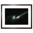 thumbnail image 1 of Hubble Space Telescope Image The Mice NGC 4676 Stunning Collision Between Two Spiral Galaxies Causing Gas And Stellar Streams Artwork Framed Wall Art Print 9X7 Inch, 1 of 5