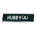 thumbnail image 1 of Hubby Stick Person, Silver Frame, Desk Sign (2 x 8"), 1 of 3