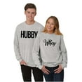 thumbnail image 1 of Hubby Wifey Cute Matching Couple Set Men's Big & Tall Long Sleeve Graphic Tee Brisco Brands 2X, 1 of 6