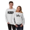 thumbnail image 1 of Hubby Wifey Cute Matching Couple Set Men's Long Sleeve Tee T Shirt Brisco Brands S, 1 of 7