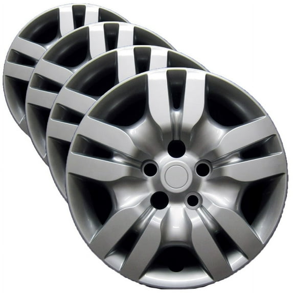 Hubcap for Nissan Altima 2009-2012, Premium Replica Set, 16-inch Silver Wheel Covers