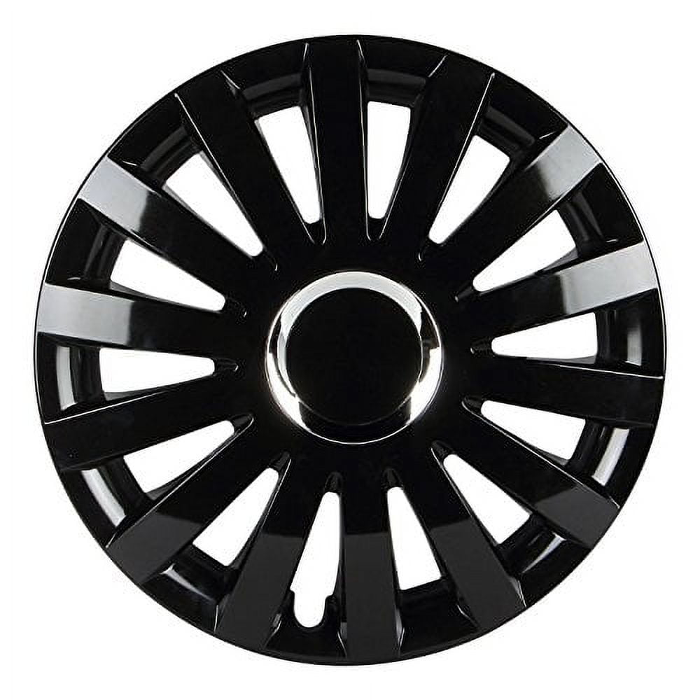 Hubcaps, 14 Inch Black Performance For Jeep Vw Toyota Honda Wheel Cover