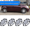 thumbnail image 1 of Hubcaps Wheel Covers 14 " Universal Set of 4 Snap On Car Truck SUV Wheel Rims Cover PP Material (Silver & Black Lacquer）, 1 of 8