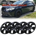 thumbnail image 1 of Hubcaps Wheel Covers 16 " Set of 4 Fit for 2007-2011 Toyota Camry / 2007-2011 Toyota Camry Hybrid Snap on Installation ABS+PC Material (Black Lacquer), 1 of 8