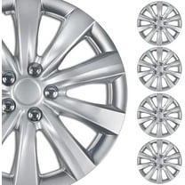 Hubcaps Wheel Covers for 2007-2011 Toyota Camry 16 Inch Hubcaps Set of 4, Snap-On Direct Replacement Hubcaps 16 Inch Wheel Covers Impact-Resistant High Durability (Silver Lacquer)