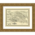 thumbnail image 1 of Huber 32x24 Gold Ornate Wood Framed with Double Matting Museum Art Print Titled - Santa Barbara California Landowner - Huber 1889, 1 of 4