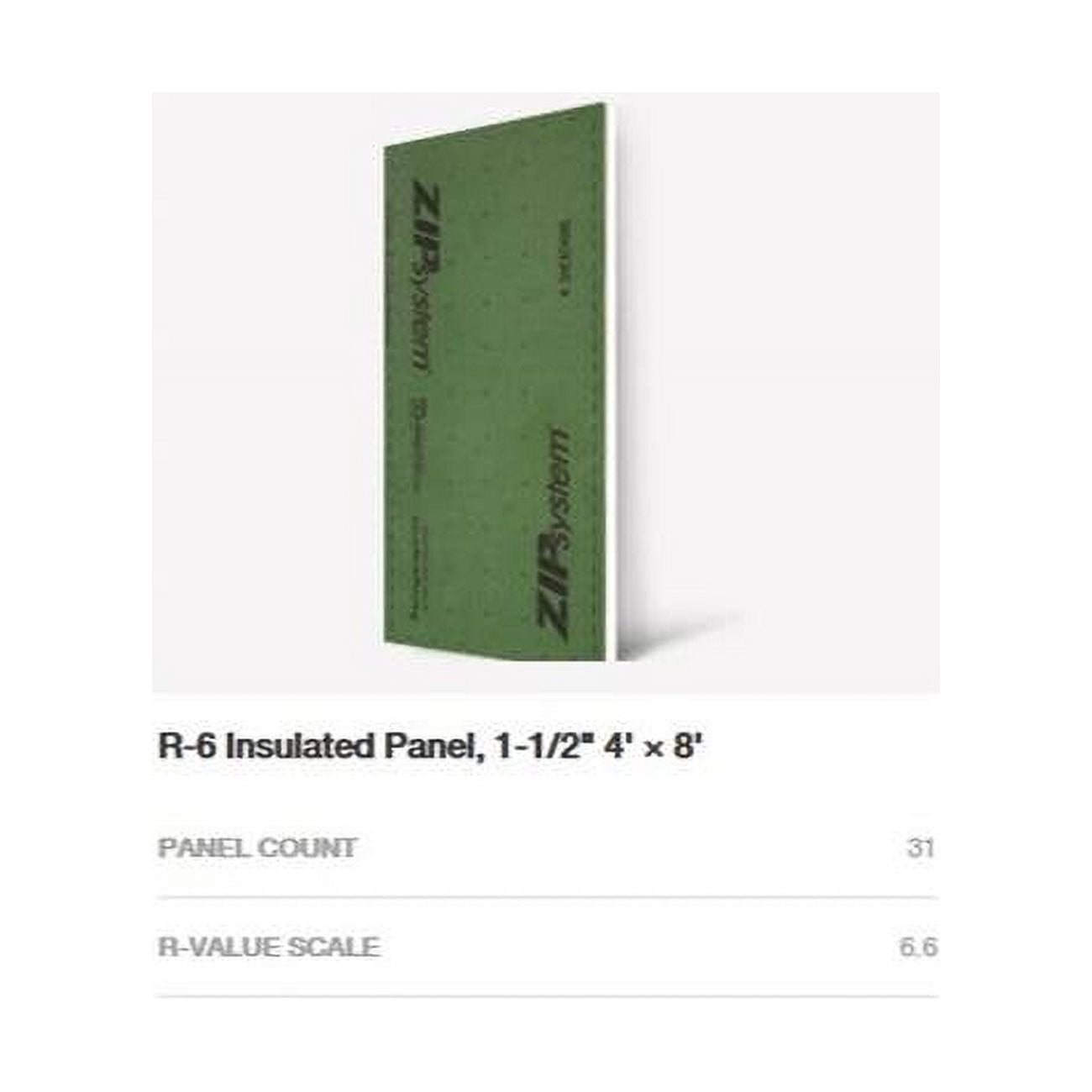Huber Engineered Woods 13926 R 6.6 17 & 16 in. Zip System RSheathing