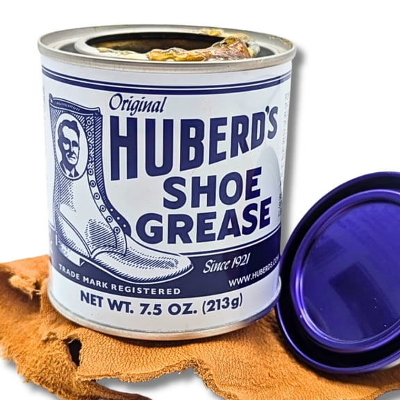 Huberd's Shoe Grease 7.5 oz, Leather Conditioner and Waterproofer for Boots, Shoes, Saddles, and Gear. Beeswax and Pine Tar Formula. Since 1921.