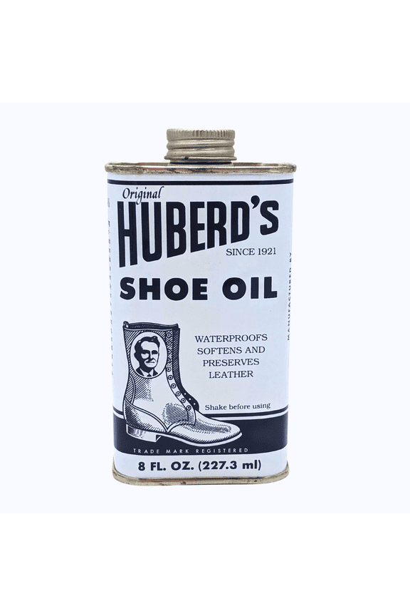 Huberd's Shoe Oil 8 oz, Leather Conditioner and Waterproofer for Boots, Shoes, and Leather Gear. Easy Pour Liquid Formula Softens and Protects Leather. Since 1921.
