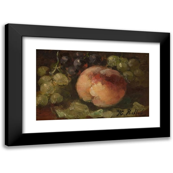 Hubert Bellis 14x11 Black Modern Framed Museum Art Print Titled - Fruit Still Life