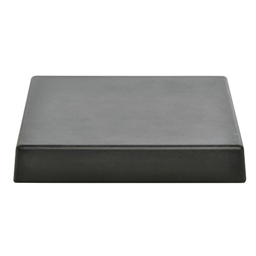Black Square Melamine Bamboo Display Riser - 12"