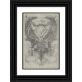 thumbnail image 1 of Hubert-François Gravelot 11x14 Black Ornate Wood Framed Double Matted Museum Art Print Titled: Design for the Headpiece of the ‘Gazette De France’ (18th Century), 1 of 5