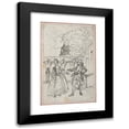 thumbnail image 1 of Hubert-François Gravelot 13x18 Black Modern Framed Museum Art Print Titled - Design for a Scene in Laujon's ‘The Fifteen Year Old Lover, or the Double Fie.’ (ca. 1771), 1 of 5