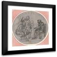 thumbnail image 1 of Hubert-François Gravelot 15x15 Black Modern Framed Museum Art Print Titled - Design for a Medal; Concordia Victrix (ca. 1767), 1 of 5