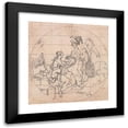 thumbnail image 1 of Hubert-François Gravelot 15x15 Black Modern Framed Museum Art Print Titled - Design for a Medal, 1 of 5