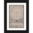thumbnail image 1 of Hubert-François Gravelot 17x24 Black Ornate Framed Double Matted Museum Art Print Titled: Layout Design for a Bookplate, 1 of 5