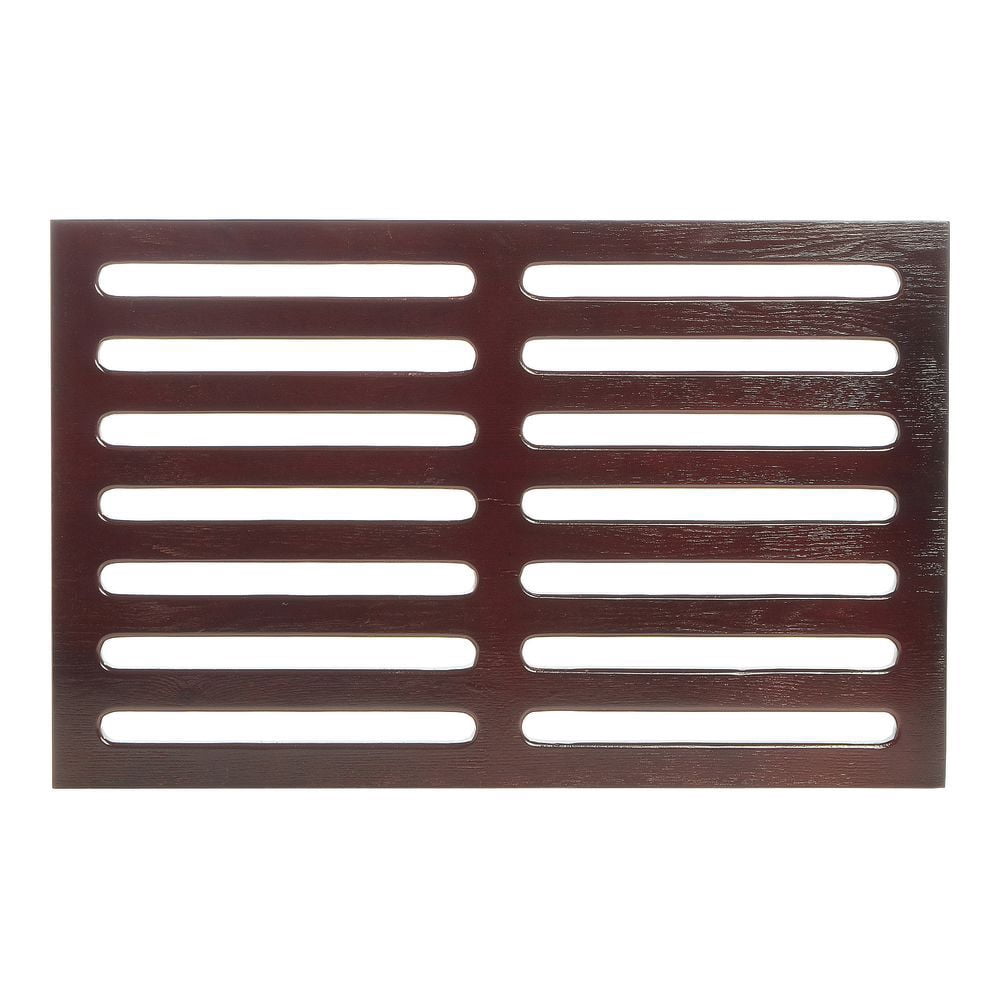 HUBERT® Horizontal Slotted Mahogany Wood Riser - 24