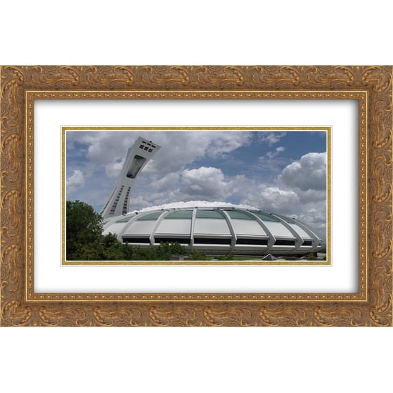 Hubert Humphrey Metrodone 2x Matted 24x16 Gold Ornate Framed Art Print from the Stadium Series